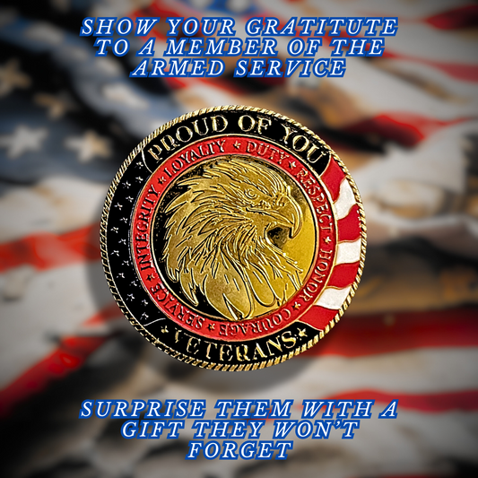 Military “Thank You For Your Service” Challenge Coin