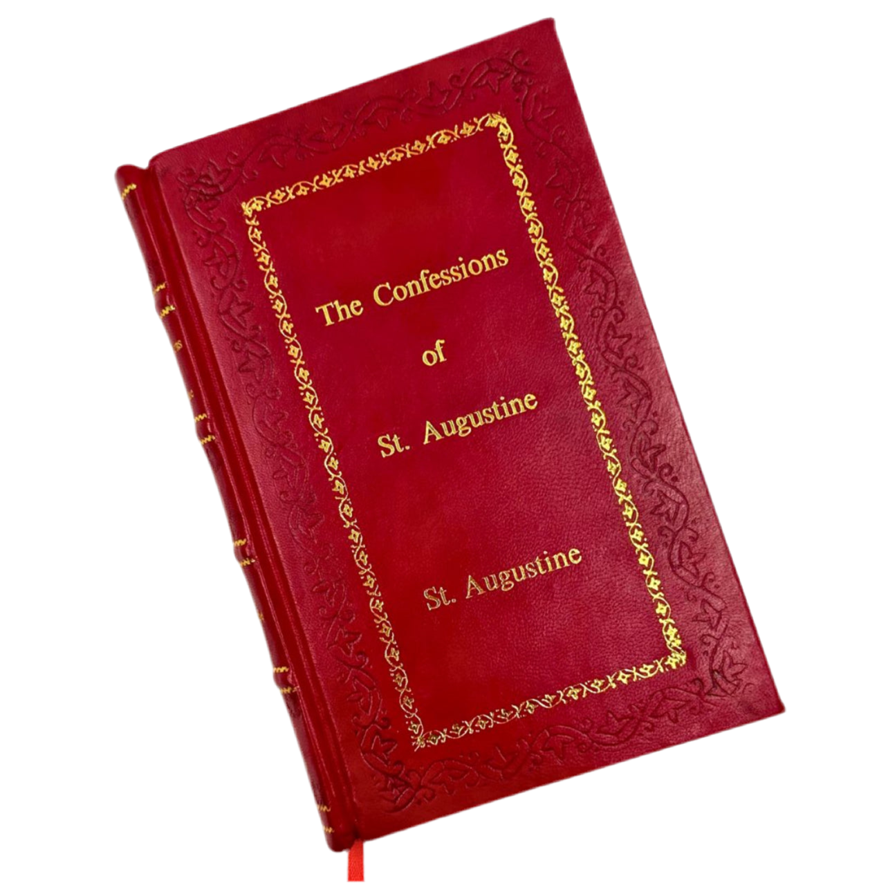 Confessions of St. Augustine - Leather Bound Collector’s Edition with Gilt Edges & Hubbed Spine