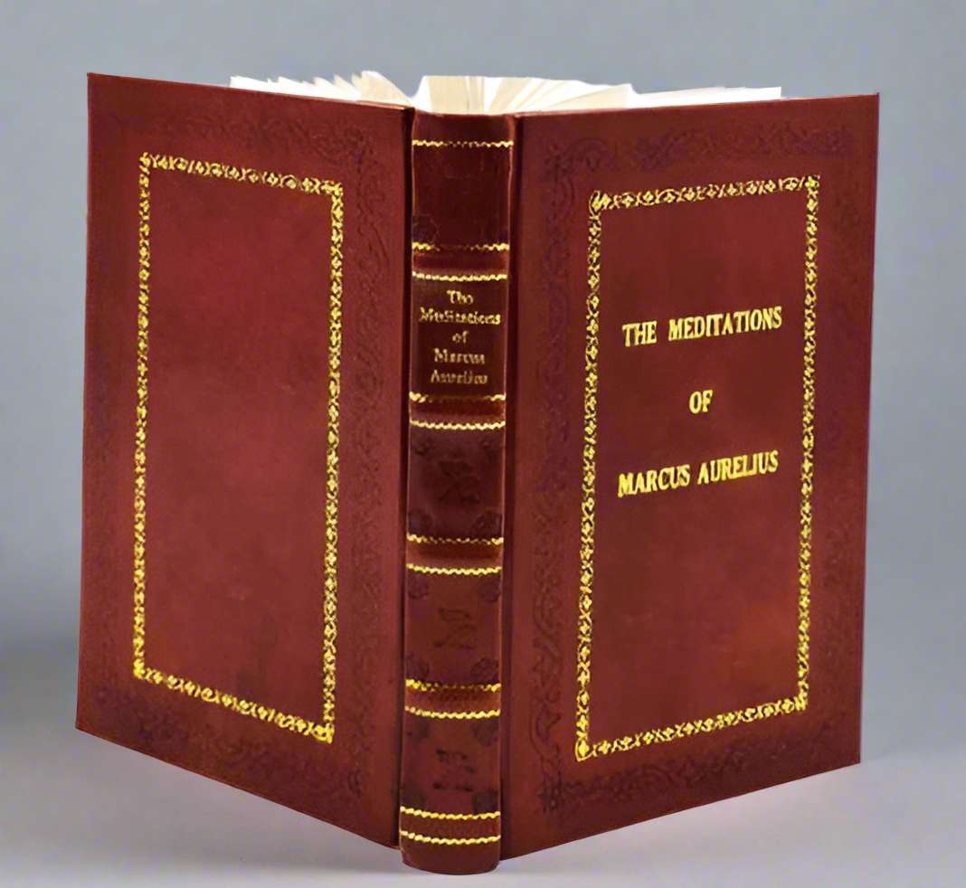 Meditations of Marcus Aurelius - Leather Bound Collector's Edition with Gilt Edges & Hubbed Spine