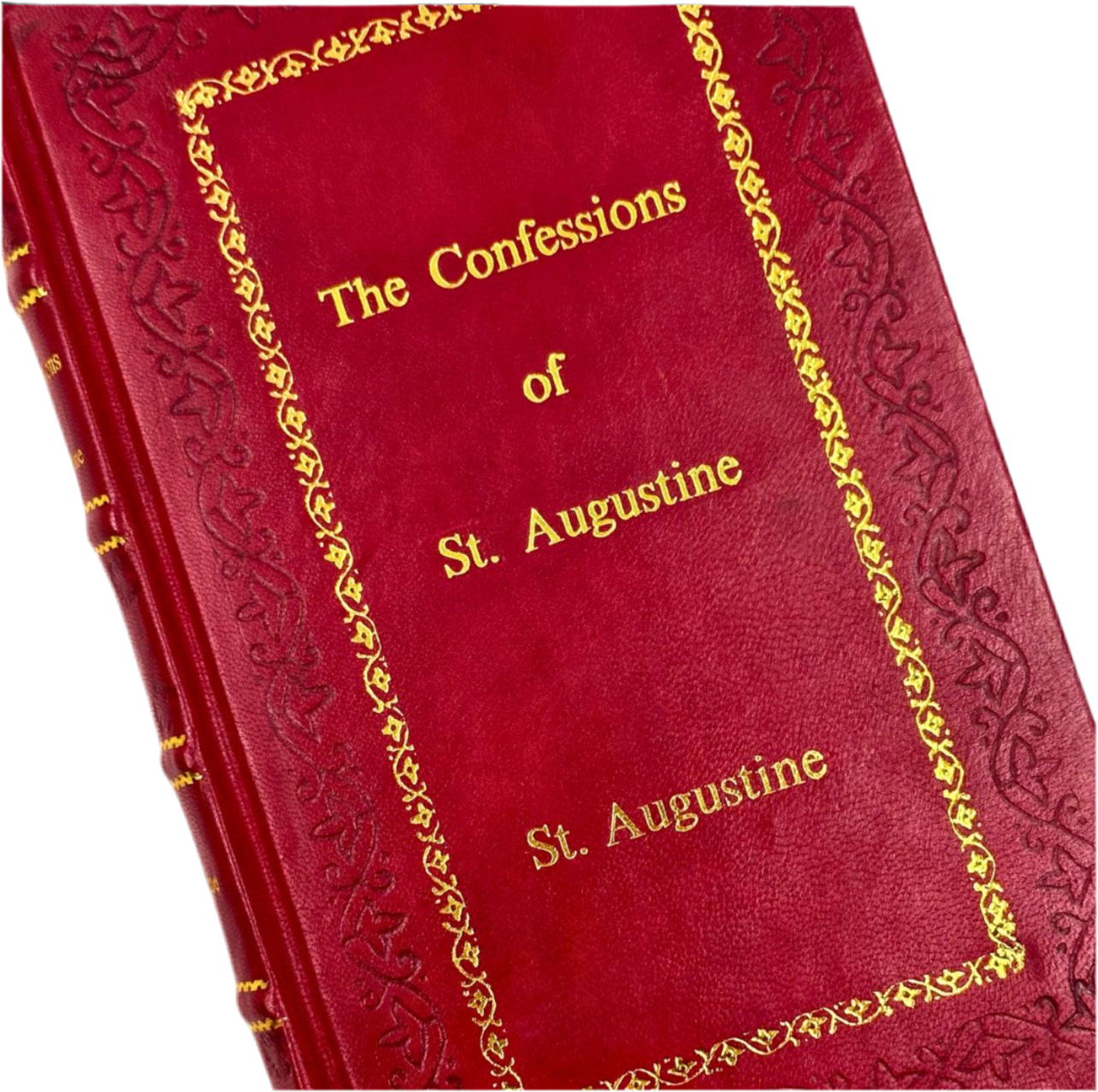 Confessions of St. Augustine - Leather Bound Collector’s Edition with Gilt Edges & Hubbed Spine