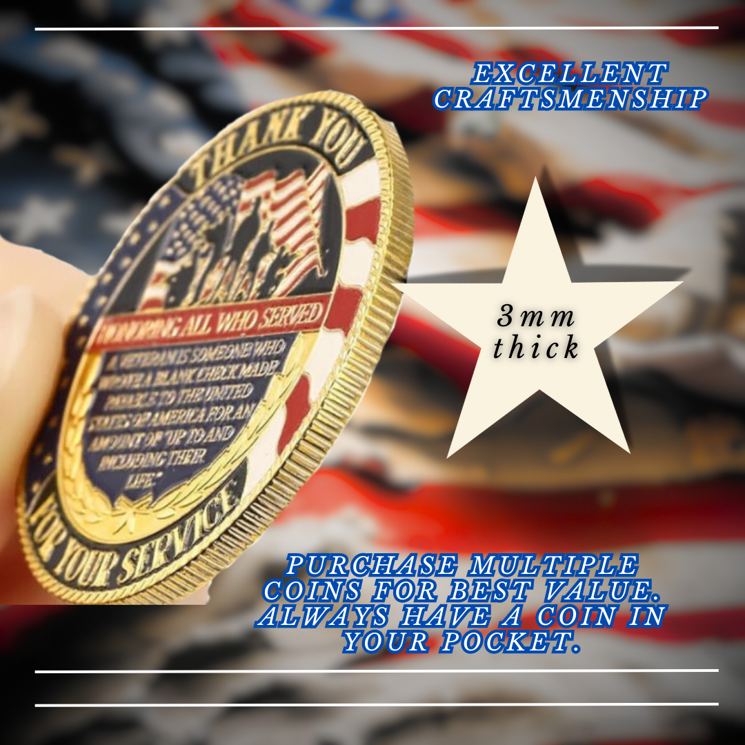 Military “Thank You For Your Service” Challenge Coin