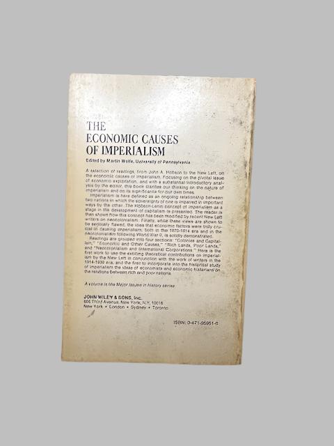 The Economic Causes of Imperialism, Edited by Martin Wolfe *Extremely Rare Book*