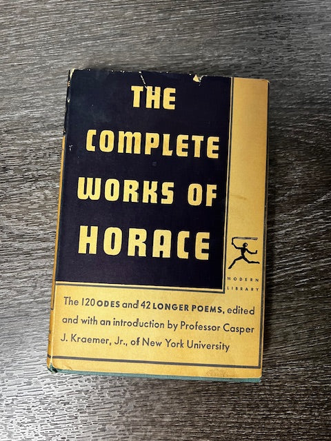 The Complete Works of Horace - 1936 Modern Library Edition, Hardcover with Dust Jacket