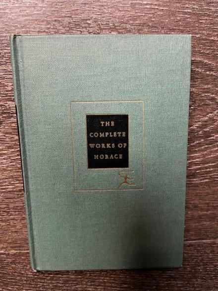 The Complete Works of Horace - 1936 Modern Library Edition, Hardcover with Dust Jacket